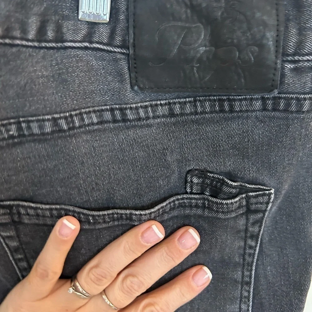 PRPS size 42 black button fly denim jeans